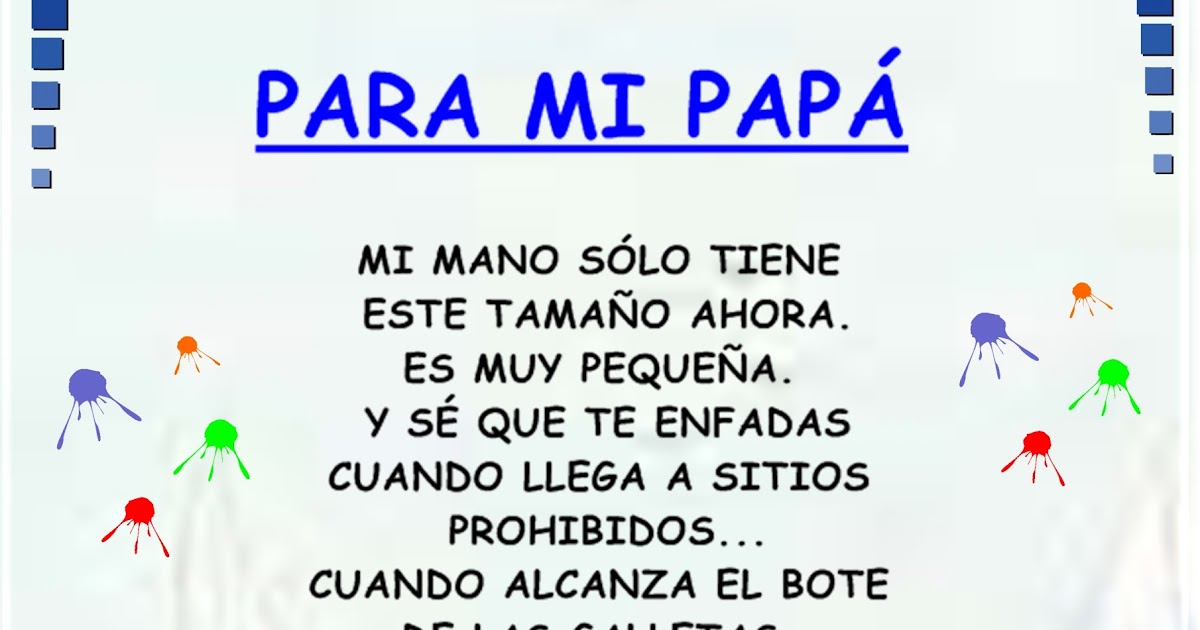 Poemas para papás